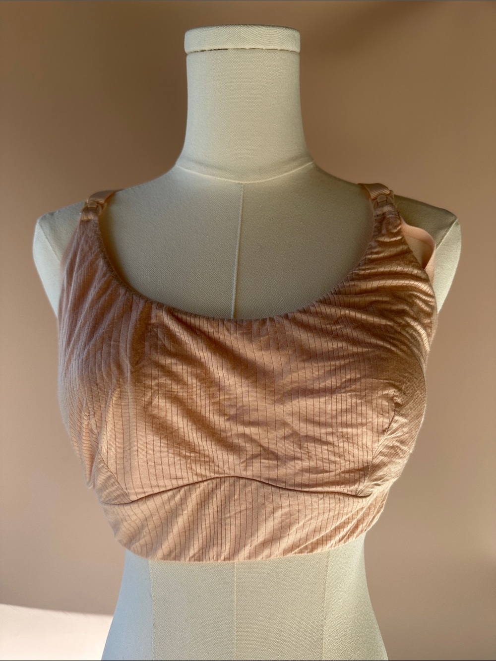 Everyday Ribbed Sleep & Nursing Bra — Blush never worn